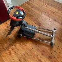 Supporto e volante e pedaliera  pc e ps3