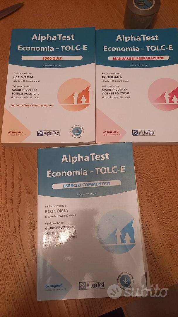 Alpha Test economia Tolc-E 3500 quiz