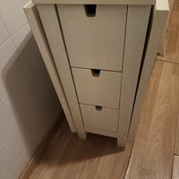Tavolo moderno apribile con 2 sedie impagliate 
