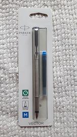 Penna stilografica Parker Vector Stainless Steel