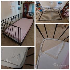letto in ferro completo di materasso 