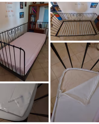 letto in ferro completo di materasso 