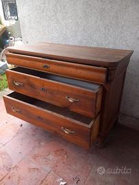 Comò cappuccino due cassetti e mezzo