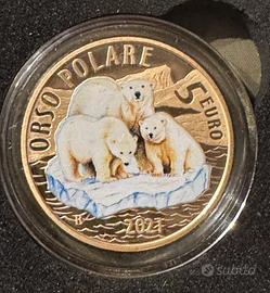 Moneta orso polare argento IPZS  2021