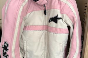 Giacca tessuto moto donna