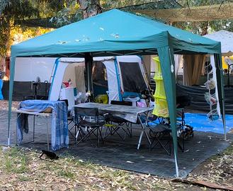 Gazebo Pieghevole 3x3 Verde