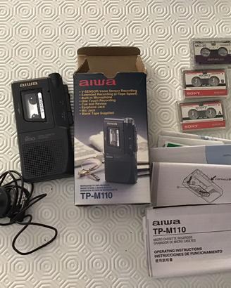 Aiwa microcassette tape recorder TP-M110