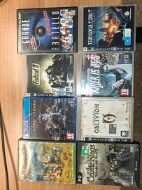 Lotto 8 Videogiochi Misti (PS3, PS4, PC) e dvd