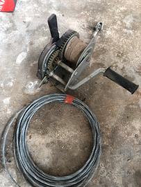 Verricello manuale carrello barche