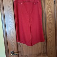 Gonna rossa con borchie tg M