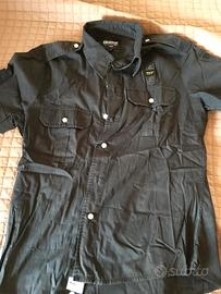 BLAUER CAMICIA IN COTONE MEZZE MANICHE 