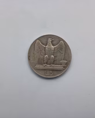Moneta argento 5 lire Aquilotto 1930 a 10 euro