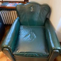 Poltrona letto in pelle
