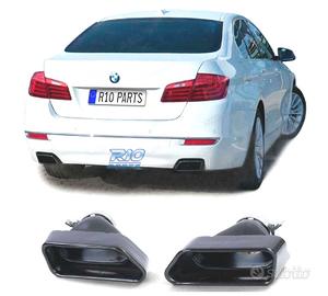 TERMINALI SCARICO BMW F10 F11 F12 F13 LOOK V8 NERO