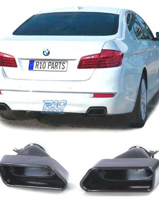 TERMINALI SCARICO BMW F10 F11 F12 F13 LOOK V8 NERO