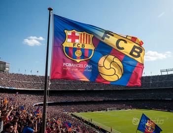 Bandiera FC Barcellona calcio 94x66 cm - Nuova