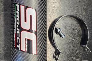 terminale di scarico in carbonio universale da 63m