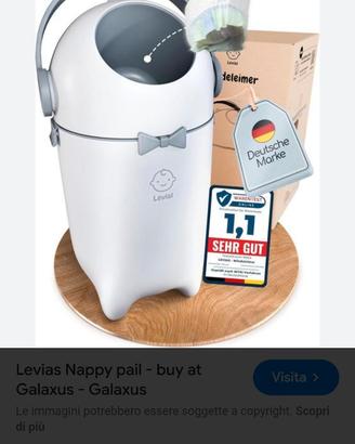 Bidone cestino per pannolini portapannolini