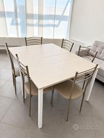 2 tavoli Mondo Convenienza 110x70 + sedie – ottime