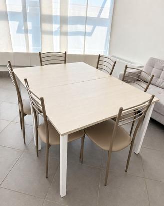 2 tavoli Mondo Convenienza 110x70 + sedie – ottime