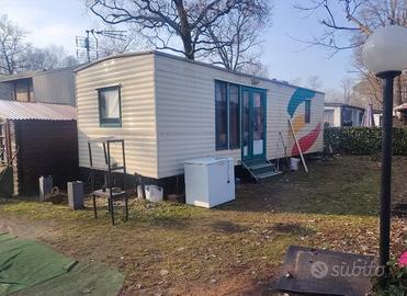 casa mobile 8x3m su ruote, con bagno 
