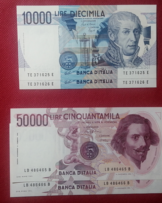 10 coppie banconote consecutive FDS