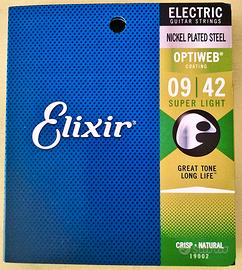 CORDE PER CHITARRA ELETTRICA ELIXIR OPTIWEB 09-42