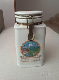 Vaso contenitore caffè Cagliari Fiori Alpini 