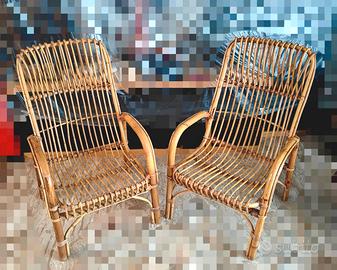 Poltrona Vimini Vintage 