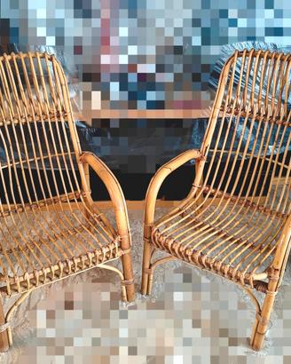 Poltrona Vimini Vintage 