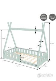 Letto montessori capanna