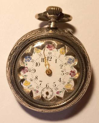 Antico orologio da tasca argento