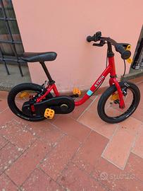Bici bambino BTWIN Discover 500 14” rossa