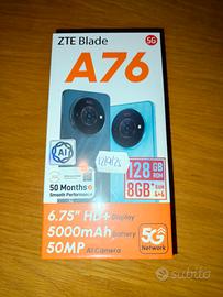 Smartphone ZTE Blade A76 5G 128 GB nuovo sigillato
