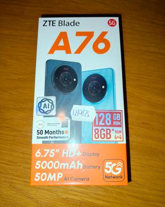 Smartphone ZTE Blade A76 5G 128 GB nuovo sigillato