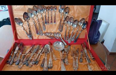 posate laccate argento 800