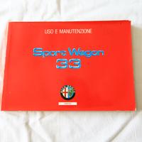 ALFA ROMEO 33 SPORTWAGON LIBRETTO USO MANUTENZIONE