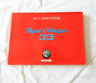 ALFA ROMEO 33 SPORTWAGON LIBRETTO USO MANUTENZIONE