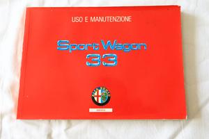 ALFA ROMEO 33 SPORTWAGON LIBRETTO USO MANUTENZIONE
