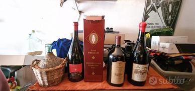 BOTTIGLIE MAGNUM VUOTE-PIENE DI PROSECCO E VINO