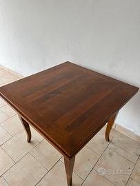 Tavolo quadrato allungabile legno