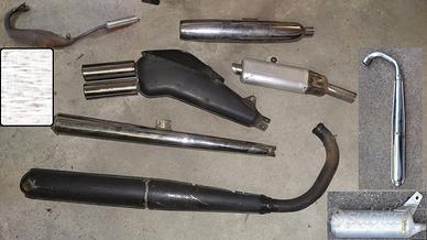 marmitte varie moto vintage