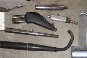 marmitte varie moto vintage