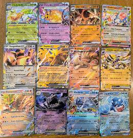 Set 12 carte Pokemon EX miste italiane-giapponesi