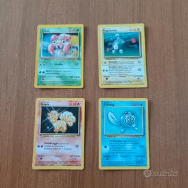 lotto 4 carte pokemon vintage italiane wotc (vulpi