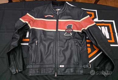 giacca di pelle victory uomo harley tg M -XL