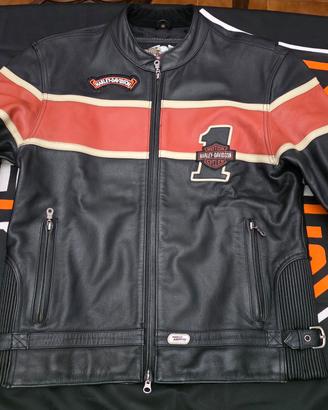 giacca di pelle victory uomo harley tg M -XL