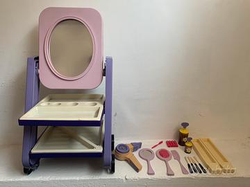 Set pettinatrice anni 80 gioco vintage bambina