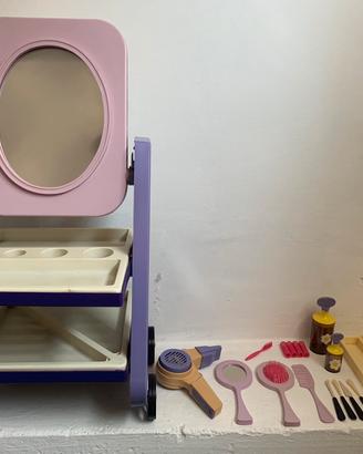 Set pettinatrice anni 80 gioco vintage bambina