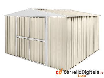 Box in Acciaio da giardino 360x345cm avorio